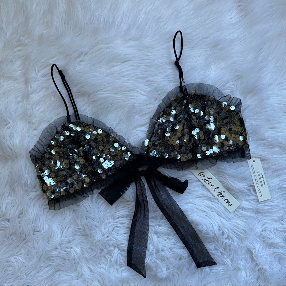 For Love & Lemons • Sequin Embellished Christelle Bralette Top - Picture 11 of 12
